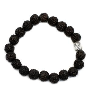 Rudraksha Brazalete de Buda Japa Mala - Oscuro