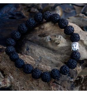 Rudraksha Brazalete de Buda Japa Mala - Oscuro