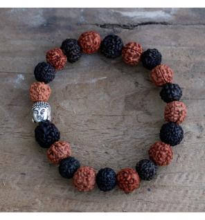 Rudraksha Brazalete de Buda Japa Mala - Mix