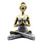 Yoga Lady Figure - Bronze & Silver 24cm