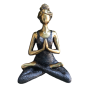 Yoga Lady Figure - Bronze & Black 24cm