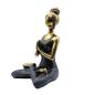 Yoga Lady Figure - Bronze & Black 24cm