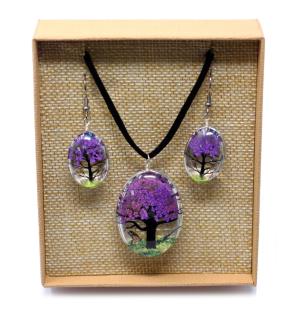 Flores Prensadas - Arbol De La Vida - Lavanda