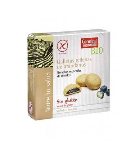 Galletas rellenas de crema de arandanos bio sin gluten 200 g Germinal