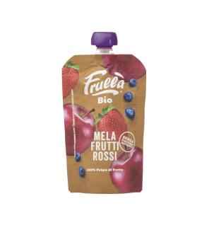 Pure de manzana, arandanos y fresa bio 100g Frulla