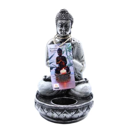 Buddha Porta Vela- Blanco - Med