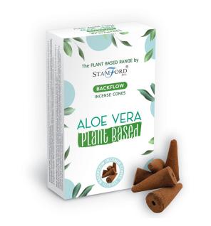 Conos de Incienso de Reflujo a Base de Plantas - Aloe Vera