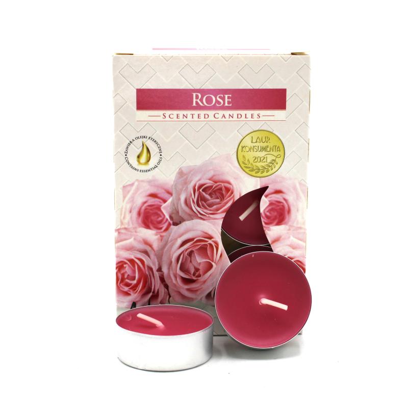 1x Set de 6 Velas de Té Perfumadas - Rose