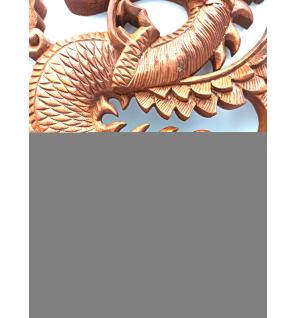 Panel de madera- Dragon 40cm