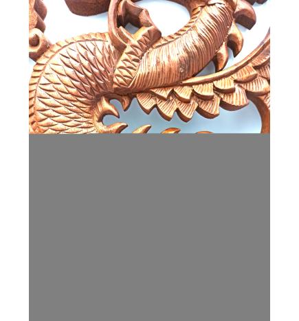 Panel de madera- Dragon 40cm