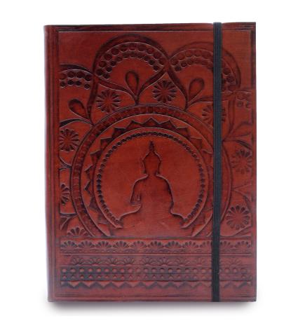 Cuaderno mediano con elástico - Mandala tibetano