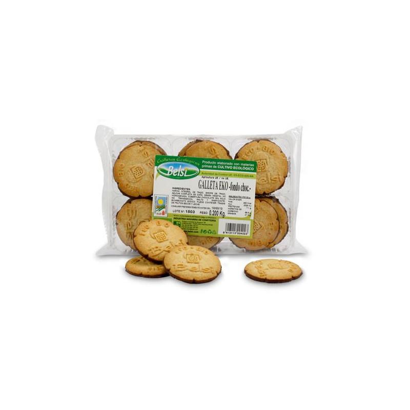 Galletas fondo choco bio 200g Belsi