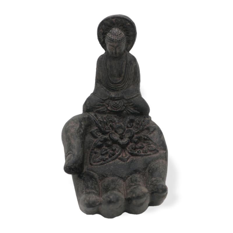 Quemador de incienso Buddah & Hand (negro)