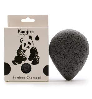 Esponja Facial Konjac - Carbón de Bambú - Antibacterial