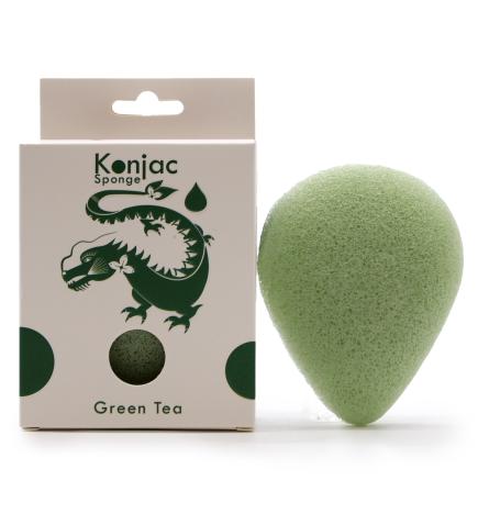 Esponja Facial Konjac - Té Verde - Protector