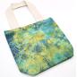 Bolsas de Algodón "Tie Dye" (170g) - 38x42x12cm - Mandala - Verde y Azul - Asa Natural