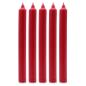 Bulk Solid Colour Dinner Candles - Rustic Red - Pack of 10