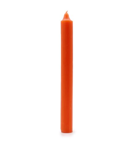 Velas a Granel de Color Sólido - Naranja Rústico - Paquete de 10