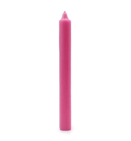 Velas a Granel de Color Sólido - Rosa Profundo Rústico - Paquete de 10