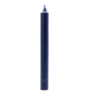 Velas a granel de color sólido - Azul marino rústico - Paquete de 10