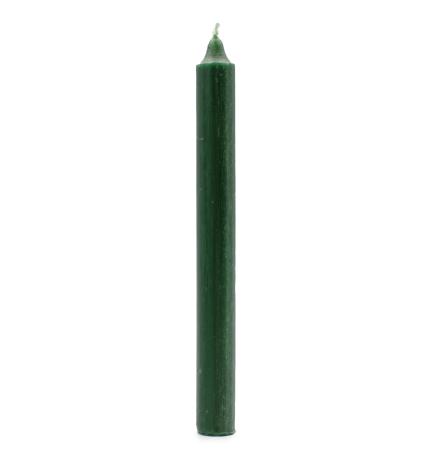 Velas a Granel de Color Sólido - Verde Acebo Rústico - Paquete de 10