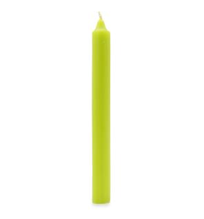 Velas a granel de color sólido - Verde lima rústico - Paquete de 10