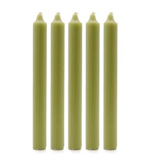 Velas a Granel de Color Sólido - Oliva Rústica - Paquete de 10