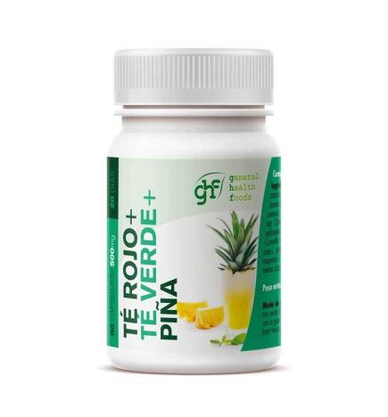 Te verde, te rojo y piña 500mg 60 capsulas GHF