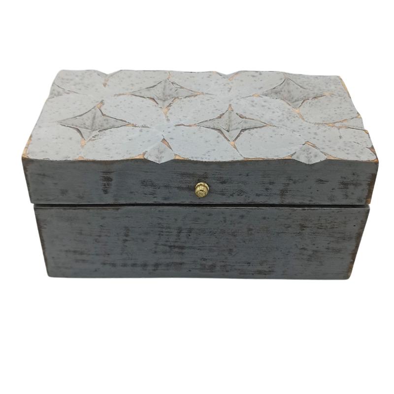 Vintage Deco - Caja Multiusos - 22x12x10cm - Estrella Gris