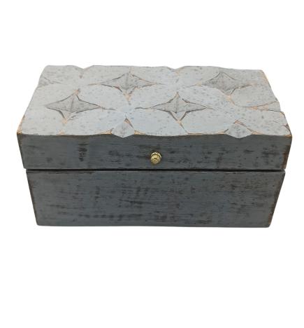 Vintage Deco - Caja Multiusos - 22x12x10cm - Estrella Gris