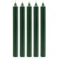 Juego de Velas de Mesa de Color Sólido - Pack de 21 - Verde Acebo Rústico