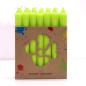 Juego de Velas de Mesa de Color Sólido - Pack de 21 - Verde Lima Rústico