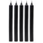 Juego de Velas de Mesa de Color Sólido - Pack de 21 - Negro Rústico