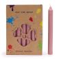 Juego de Velas de Mesa de Color Sólido - Pack de 21 - Rosa Rústico