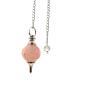 Facted Gemstone Pendulum - Rose Quartz