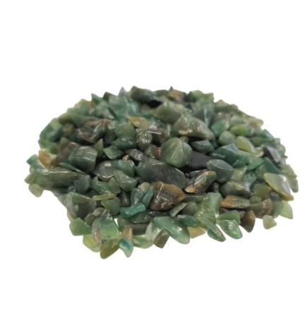 Green Avenurine Gemstone Chips Bulk - 1KG