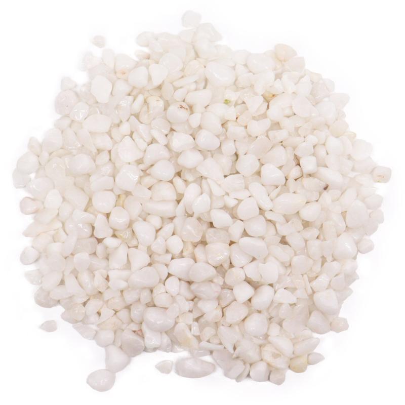 White Quartz Gemstone Chips Bulk - 1KG