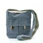 Bolso de Dos Bolsillos Tonos Naturales- Vaquero Denim- Mediano