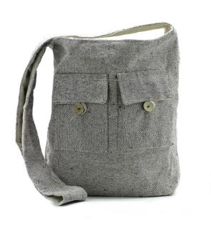 Bolso Dos Bolsillos Tonos Naturales - Lavanda Suave - Grande