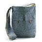 Bolso Dos Bolsillos Tonos Naturales - Vaquero Denim - Grande