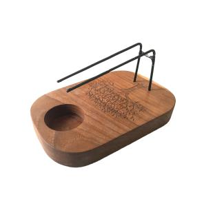 Calentador Palo Santo - Madera de Teca - Diseño Árbol de la Vida