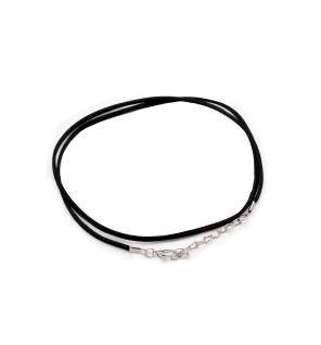 Cordones para accesorios - 2.5mm x 55cm - Negro A001