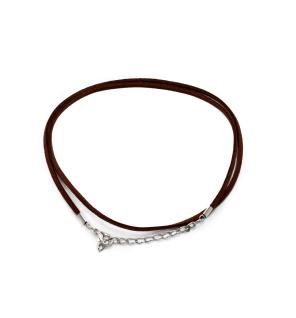 Cordones para accesorios- 2.5mm x 55cm - Marrón Oscuro A010