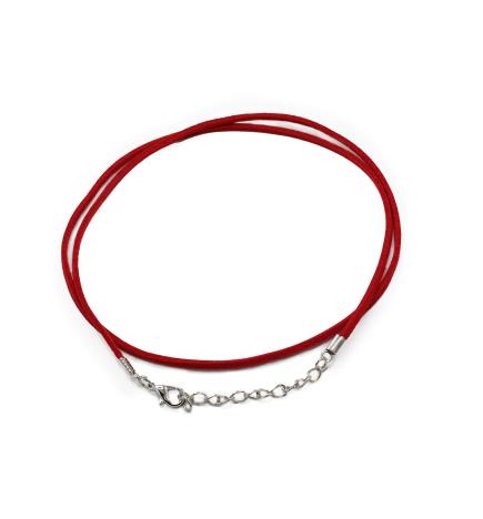 Cordones para accesorios - 2.5mm x 55cm - Rojo A056