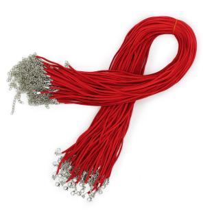 Cordones para accesorios - 2.5mm x 55cm - Rojo A056