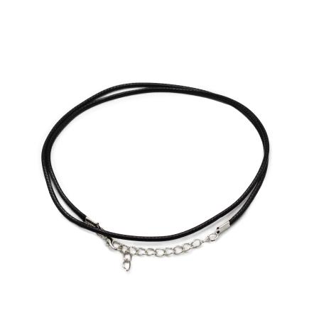 Cordones para accesorios - 2mm x 55cm - Negro 101