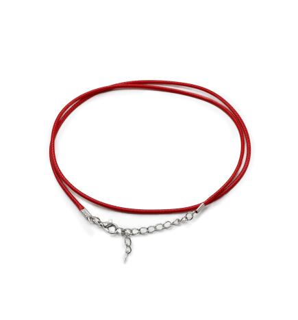 Cordones para accesorios - 2mm x 55cm - Rojo 105