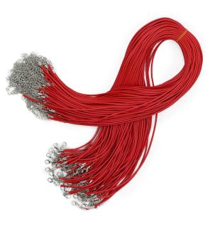 Cordones para accesorios - 2mm x 55cm - Rojo 105