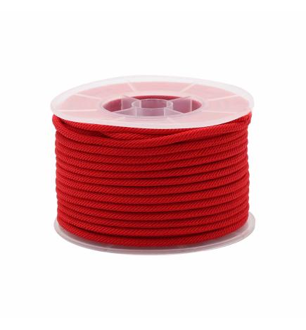 Rollo de cordon rojo para accesorios - 3mm x 17m