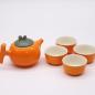 Set de Tetera - Naranja - Tetera & Cuatro tazas